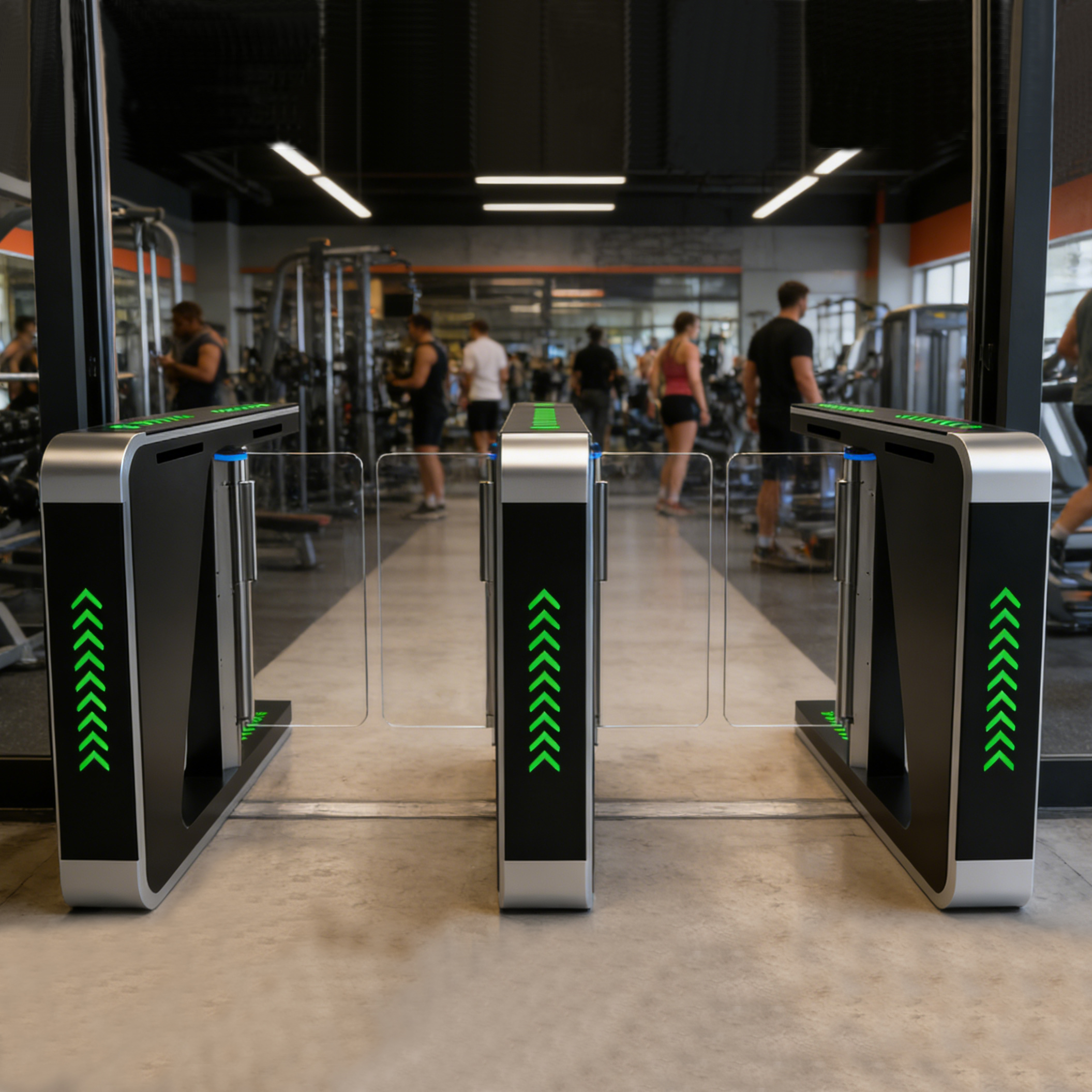 IP66 High-Security Gym Swing Barrier wit