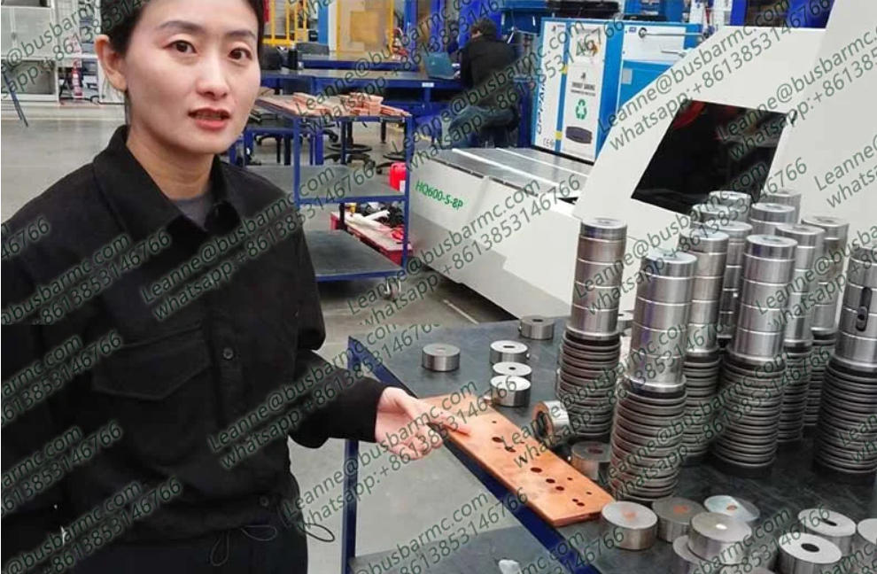 Copper busbar cutting mac
