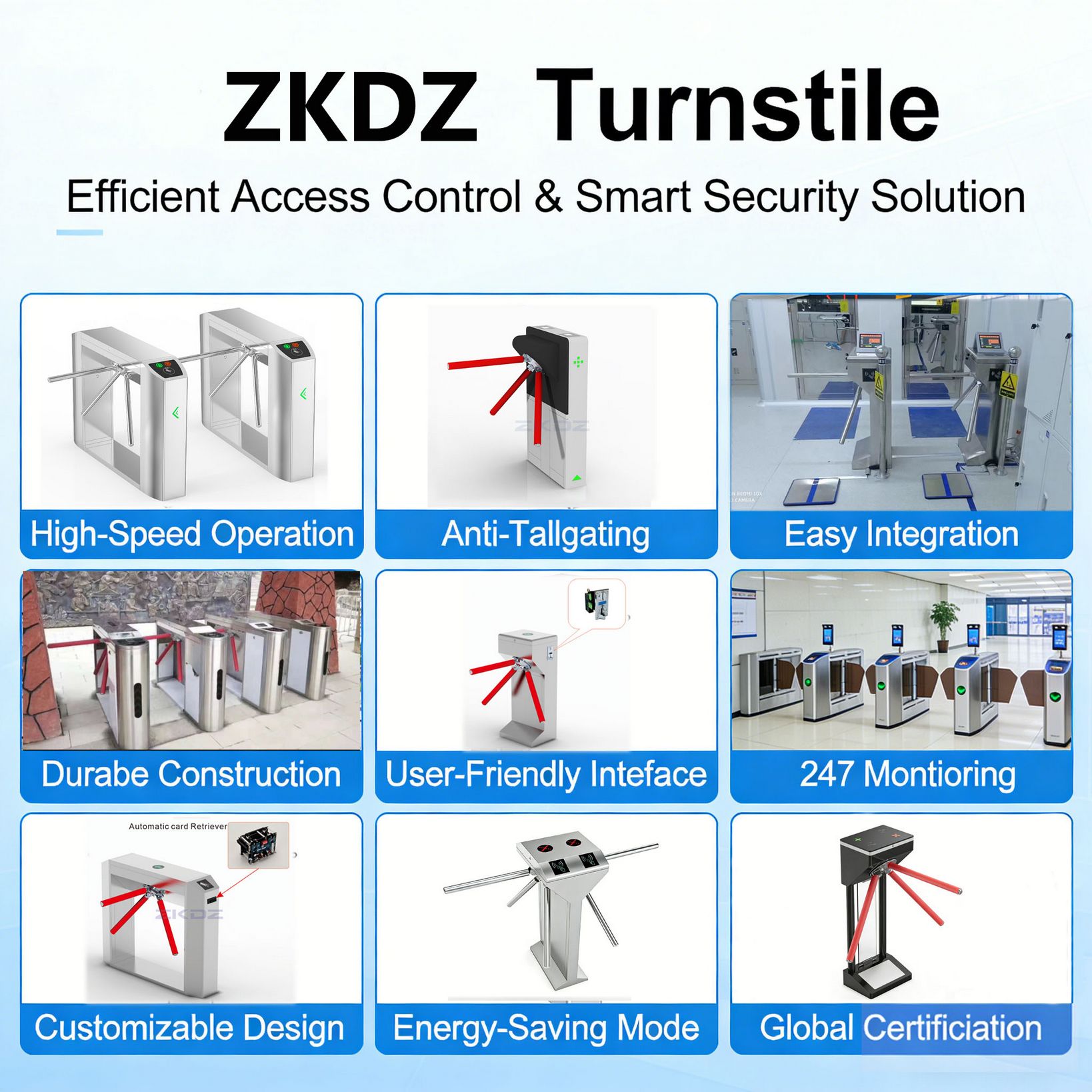 Baroxon Tripod Turnstile Mechanism